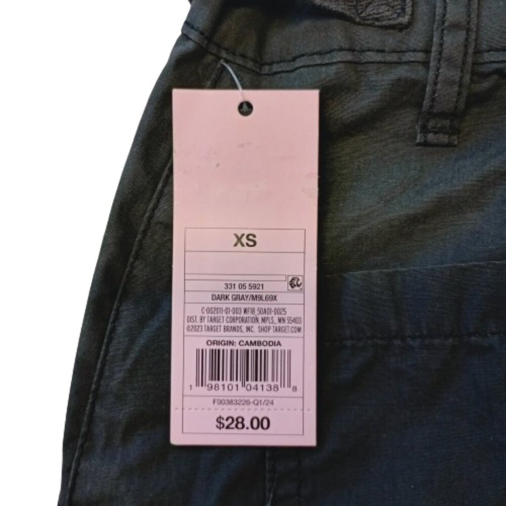 Wild Fable Women's Dark Gray Cotton Cargo Maxi Skirt Size XS NWT - Picture 4 of 10